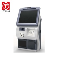 Layar Monitor sentuh 19 inci terpasang di dinding mesin pembayaran tagihan Terminal layanan mandiri kios untuk peralatan layanan telekomunikasi