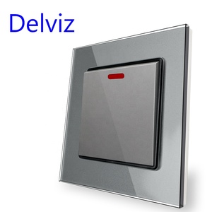 Delviz saklar pemanas Air AC, kontrol daya tinggi, panel saklar pemutus ganda tiang ganda, saklar dinding standar UK 20A - Product Image 3