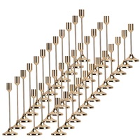 Porte-bougie en métal en forme de balle, style européen minimaliste, électroplaqué, durable ; Décoration transfrontalière pour la maison, l'hôtel, les mariages et les banquets