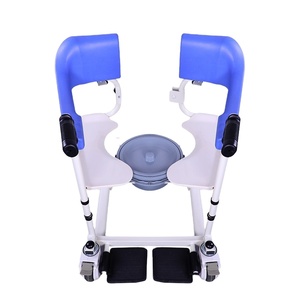 Silla Elevadora Manual para Pacientes KSM-206 con Inodoro, Ideal para Transferir Pacientes de Cama a Silla, Equipo de Elevación de Pacientes - Product Image 1