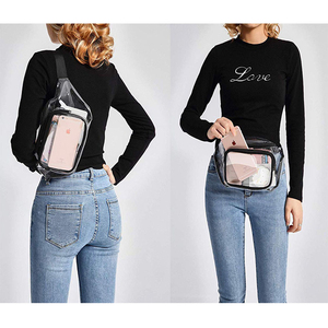 Sac banane transparent en PVC imperméable pour activités de plein air, course à pied, sport, pour femmes et hommes - Vente flash - Product Image 4