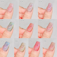 VINIMAY Vente directe usine Kit de vernis gel œil de chat longue tenue, Vernis gel magnétique œil de chat effet verre, Ensemble de couleurs de vernis gel œil de chat laser