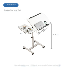 Mesita de noche extraíble sencilla para el hogar, escritorio para estudiantes, dormitorio, ordenador móvil Perezoso - Product Image 6