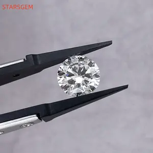 Starsgem 0.3 0.5 0.6 0.7 0.9 1 2 3 5ct vente en gros synthétique de tailles différentes poids cvd hpht diamants cultivés en laboratoire vente en stock