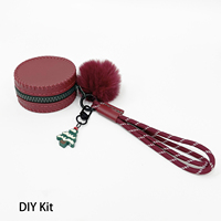 Kit de fabrication de sac à main en cuir DIY, kit de fabrication de sacs à main pour maman, mini porte-monnaie en cuir DIY pour cadeau d'anniversaire, de mariage ou de fiançailles