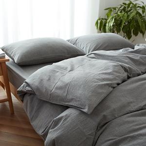 Parure de lit en lin Donna, housse de couette délavée, 200 fils/cm², 2 taies d'oreiller, disponible en tailles Twin, King, Queen, pour hôpitaux et mariages - Product Image 2
