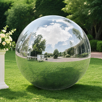 Énorme boule miroir gonflable en PVC holographique argenté, durable, imprimée, pour événements publicitaires en extérieur