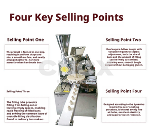 Máquina Automática para Hacer Momos de <span class=keywords><strong>Acero</strong></span> <span class=keywords><strong>Inoxidable</strong></span> Comercial para Uso en Restaurantes, 3000 Piezas/h - Product Image 1
