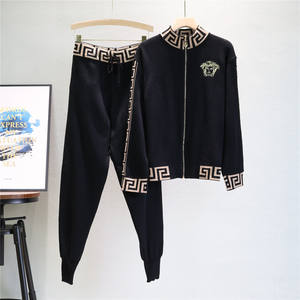 Stile europeo abito Casual <span class=keywords><strong>donna</strong></span> 2025 nuovo stile autunno tinta unita giacca lunga Slim Shorts due pezzi Set 0718 - Product Image 6