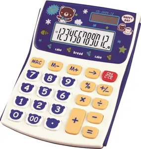 CD-2699-12 vendite di inventario promozionale di alta qualità per ufficio regalo promozionale colorato su misura calcolatrice portatile