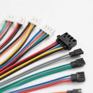 Faisceau de câblage multicolore à âme en cuivre avec connecteurs adaptateurs JST pour applications électroniques - Product Image 1