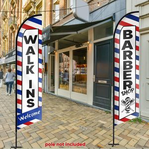 Bandera Publicitaria Exterior Personalizada Sin Poste, Bandera de Playa Tipo Swooper, Banderas y Pancartas Promocionales, Bandera de Pluma para Barbería - Product Image 6
