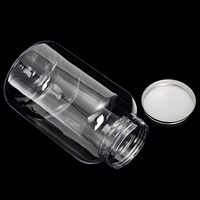Canette en plastique transparente de bouteille de jus d'animal familier de catégorie comestible de haute qualité avec la forme ronde de logo personnalisé pour la boisson de Soda