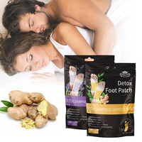 Patchs Détoxifiants Naturels aux Plantes pour les Pieds, Nettoyage en Profondeur, Gingembre et Bambou, Améliorent le Sommeil