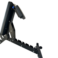 GLB Banc de fitness aux poids réglables Système de musculation domestique multifonctionnel Banc d'haltères pliable et supports