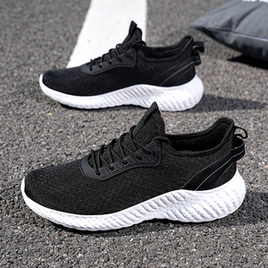 Chaussures de sport pour hommes grande taille, semelle MD, tige en maille respirante, design à lacets souple pour la course et la marche printemps-été - Product Image 5
