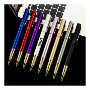 Stylos gel promotionnels durables avec logo personnalisé - Stylos en plastique personnalisés en gros avec impression sérigraphique pour la publicité et les cadeaux - Product Image 1