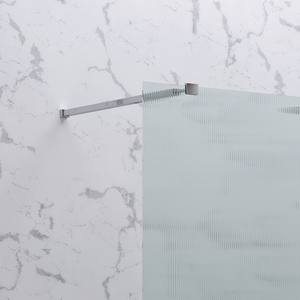 Kamalu KW1000FL Mur de douche à l'italienne 8mm d'épaisseur 90 cannelures en verre plateau rectangulaire sans cadre étanche salle de bain enceinte droite - Product Image 3