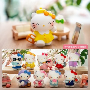 Nuevo Hello KT Creative Cute Girl Heart Spirit Escape Blind Box Figura Adorno de resina Decoración de escritorio Venta al por mayor Venta directa - Product Image 3