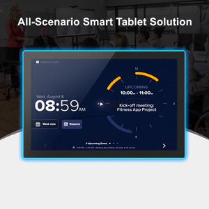 <span class=keywords><strong>Tablette</strong></span> <span class=keywords><strong>Android</strong></span> 11 murale 10,1 pouces, 2+16 Go, PoE, NFC, éclairage LED périphérique avec lecteur d'empreintes digitales pour contrôle d'accès – Approvisionnement direct usine - Product Image 2