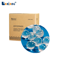 Crystphos Transparent Anticalcaire Polyphosphate de Sodium Siliphosballs pour la prévention de la tache de calcaire dans les échangeurs de chaleur industriels et les systèmes de circulation