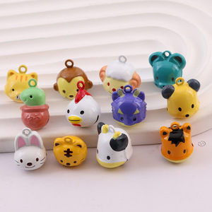 กระดิ่งรูปสัตว์น่ารัก สไตล์การ์ตูน ทำจากโลหะ สำหรับทำเครื่องประดับ DIY ใช้ตกแต่งสร้อยข้อมือ สร้อยคอ - Product Image 2
