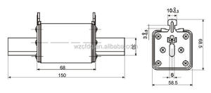 HRC 500/690V 80-400A céramique <span class=keywords><strong>porcelaine</strong></span> NH Type lame <span class=keywords><strong>fusible</strong></span> liens basse tension NH2/NT2/RS33 haute rupture 32A cuivre <span class=keywords><strong>porte</strong></span>-<span class=keywords><strong>fusible</strong></span> - Product Image 6