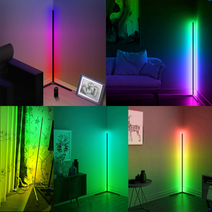 Müzik oyunları için Modern RGBIC LED zemin lambası oturma odası ve masa kullanımı için <span class=keywords><strong>Bluetooth</strong></span> App ve uzaktan kumanda beyaz renk sıcaklığı - Product Image 6