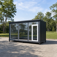 Maison conteneur préfabriquée avec aménagement intérieur complet, prête à l'emploi