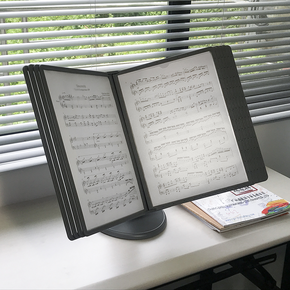 Круглый базовый стеллаж для файлов, файловая папка, высококлассные страницы, текстурированная большая прозрачная презентационная книга для офиса и дома