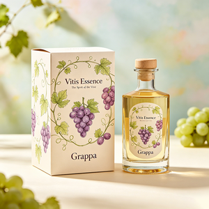 Elegante Scatola in Carta con Stampa in Lamina d'Oro, Confezione <span class=keywords><strong>Regalo</strong></span> Personalizzata per Brandy Invecchiato Premium - Product Image 1
