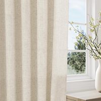 Cortinas Translúcidas Semitransparentes de Lino y Algodón, Estilo Moderno para Sala de Estar, Listas para Usar