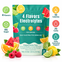 Poudre d'électrolytes en gros, marque privée OEM, supplément sans sucre, poudre d'hydratation électrolytique