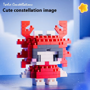 Ensemble de blocs de construction des douze constellations, 12 signes du zodiaque, <span class=keywords><strong>puzzle</strong></span> éducatif, 40 pièces, échelle 1:1, jouet DIY pour enfants, micro-particules - Product Image 5