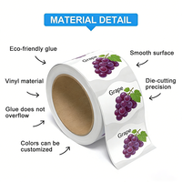Étiquette adhésive personnalisée pour bouteille d'eau potable, jus de fruits, jus d'orange, rouleau d'autocollants, étiquettes en vinyle pour verres, bouteilles en plastique