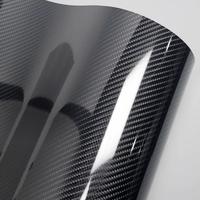 Film de protection pour voiture Koofilm 3D 4D 5D 6D en fibre de carbone, film en rouleau durable, autocollants mats effet cristal brillant pour logo/emblème, garantie 5 ans