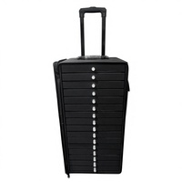 Valise de transport portable grande capacité pour lunettes avec plateaux de présentation pour lunettes de vue et de soleil – Vente en gros