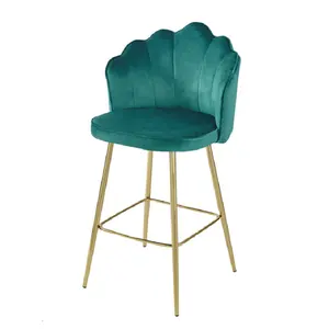 Оптовая продажа, лидер продаж, дизайнерские стулья для кухни, современные высококачественные бархатные стулья для барной стойки