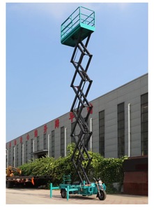 Penjualan Terbaik 8m 500kg sepeda roda tiga listrik udara bekerja <span class=keywords><strong>Platform</strong></span> hidrolik seluler gunting angkat roda tiga mendorong gunting angkat untuk dijual - Product Image 6