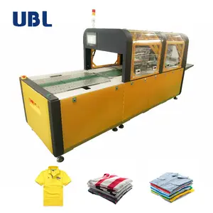 Automatic Clothes Folding And Packing Machine t-shirt Surgical gown folding bagging hot cut sealing machine