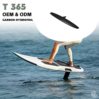 Aile arrière en carbone AXIS Hydrofoil Freeride T365 Skinny Tail, stabilisateur pour une maniabilité fluide et un confort de conduite optimal