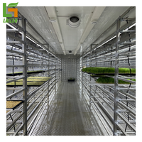 Système hydroponique de conteneur de fourrage orge croissant l'agriculture en serre agricole
