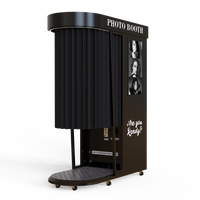 DOLA Photomaton Robuste en Acier Inoxydable avec Écran Tactile, Support DSLR, Compatibilité Multi-Appareils NFC, Impression Instantanée
