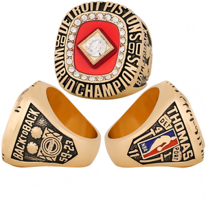 Bague de championnat des Detroit Pistons 1990, unisexe, en alliage, pour homme, vente en gros directe d'usine, en stock, bagues de champions personnalisées - Product Image 6
