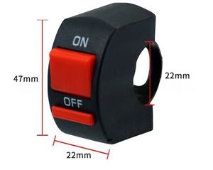 Accessoires pour motos, interrupteur de moto, interrupteur de phare de guidon, interrupteur d'arrêt pour projecteur LED - Product Image 2