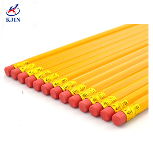 Lápiz HB de grafito estándar de madera de álamo de alta calidad, lápiz amarillo de madera con borrador número <span class=keywords><strong>2</strong></span> lápices mongoles - Product Image 4