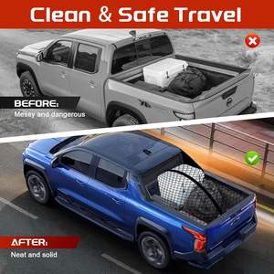 Red de Carga Elástica de Una Sola Capa Tenghui de 4'*4' con Bolsa de Almacenamiento y 8 Ganchos Resistentes al Óxido para Uso en ATV, SUV, UTV, Camiones y Barcos, Color Negro - Product Image 3