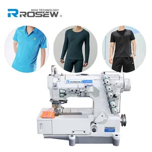 ROSEW GC562-01CB polo shirt Sewing Machine Cover Stitch Apparel Machinery Flat Bed Interlock Machine Sewing Price