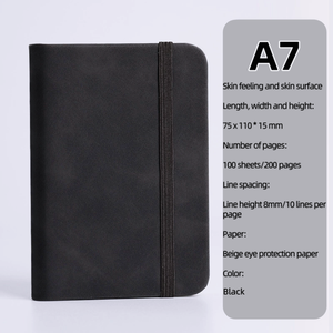 Xách tay A7 Pocket máy tính xách tay số lượng lớn khuyến mãi Nhật ký cao cấp PU Leather Bìa biểu tượng tùy chỉnh - Product Image 6