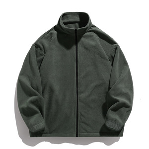 Invierno juvenil Reversible polar Stand Collar Color sólido Casual deporte manga larga <span class=keywords><strong>chaquetas</strong></span> de algodón para mujeres y hombres - Product Image 5